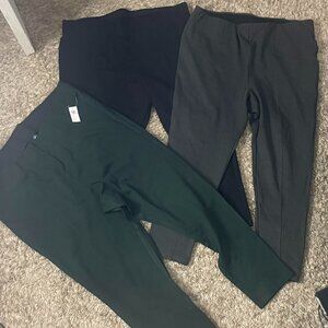 ALL 3 Old Navy Women's Stevie Ponte Knit Leggings